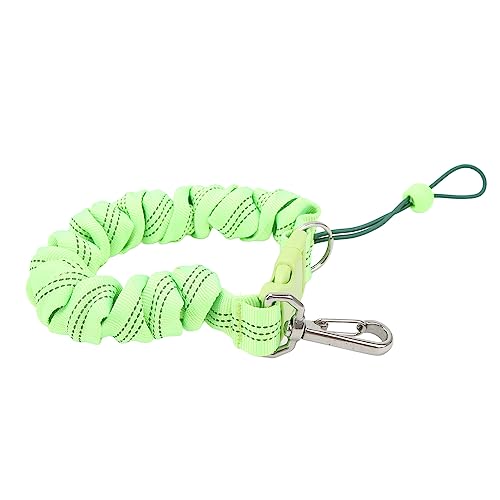 equlup Tauchkamera-Seil, Edelstahl-Tauchspulen-Lanyard, Tauchkameras-Seil-Tauchen-Riffhaken-Feder-Spiral-Lanyard für Unterwassertauchen im Freien (Grün) von equlup