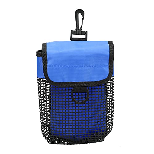 equlup Tauchtasche, leichte Tauchtasche, tragbare Mesh-Ausrüstungstasche, großes Schwimmpaket mit Schnalle, Schnorchelausrüstung zum Tauchen (Blue) von equlup