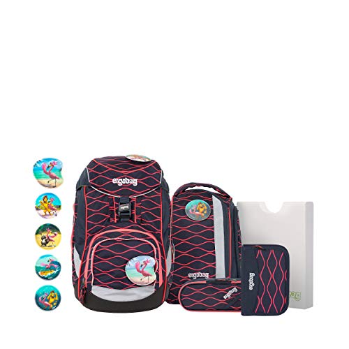 ergobag Pack-Set Rucksack, Unisex Kinder, Coral Waves, 20 Liter ergobag Pack-Set Rucksack, Unisex Kinder, Coral Waves, 20 Liter von ergobag