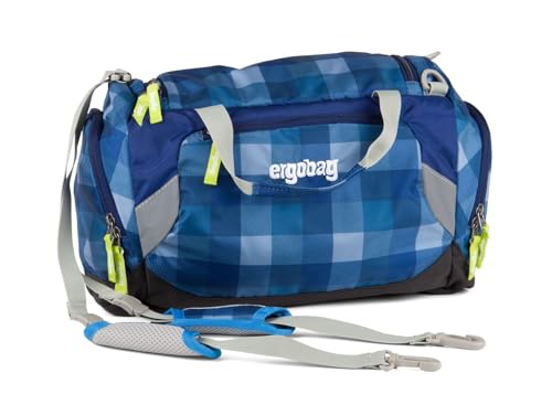 Ergobag Sporttasche KaroalaBär - 40 cm, 20 Liter, Blau von ergobag