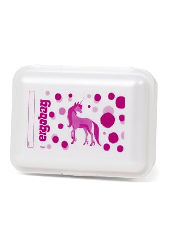 ergobag Brotdose mit Motiv und Trennfach BPA-frei Spülmaschinenfest Robust Kinderfreundlich Pünktchen - Weiß ergobag Brotdose mit Motiv und Trennfach BPA-frei Spülmaschinenfest Robust Kinderfreundlich Pünktchen - Weiß von ergobag