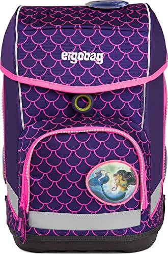 ergobag Cubo Schulranzen-Set, Rucksack, Jugend, Unisex, Pearl DiveBear (mehrfarbig), Einheitsgröße von ergobag