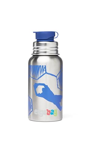 ergobag Edelstahl Trinkflasche ergobag Trinkflasche mit verschiedenen Motiven für Kinder, 500ml, BPA-frei, auslaufsicher, leicht zu reinigen Torwart - Silber ergobag Edelstahl Trinkflasche ergobag Trinkflasche mit verschiedenen Motiven für Kinder, 500ml, BPA-frei, auslaufsicher, leicht zu reinigen Torwart - Silber von ergobag