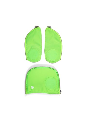 ergobag Fluo LED Zip Set LED, Sichtbarkeits-Zippie, für pack, cubo und cubo light gekauft nach Juli 2019 Grün von ergobag