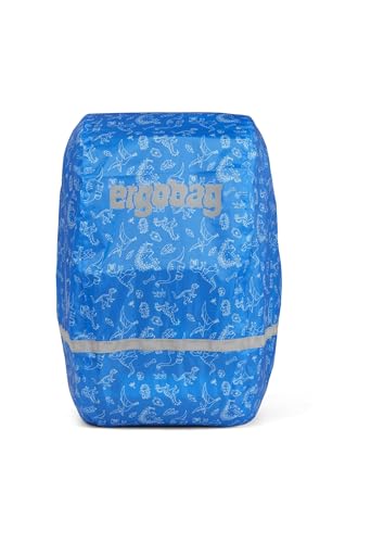 ergobag Regenschutz für Schulranzen und Rucksack, wasserdicht, mit Reflektoren und Gummizug Dinos - Dunkelblau ergobag Regenschutz für Schulranzen und Rucksack, wasserdicht, mit Reflektoren und Gummizug Dinos - Dunkelblau von ergobag