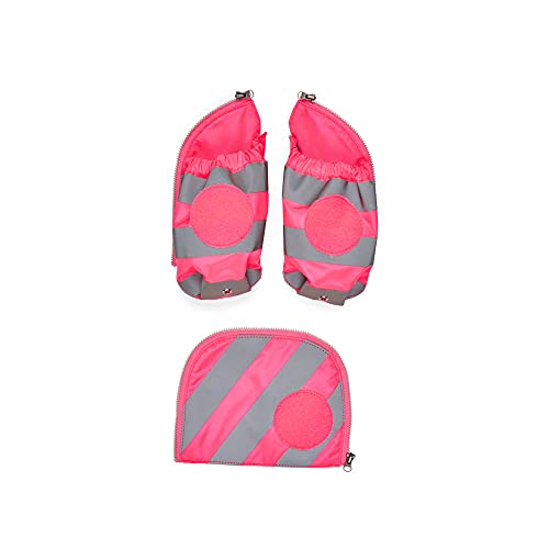 ergobag Seitentaschen Zip-Set mit Reflektorstreifen - - Pink - Pink,M von ergobag