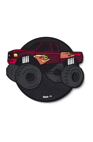 ergobag Silikon Klettie Motivwelt Themenwelt Klettflächen Sammelspaß Individualisierung Monstertruck - Schwarz von ergobag