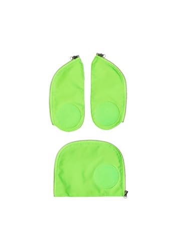 ergobag Fluo Zip Set Sichtbarkeits-Set pack cubo und cubo light gekauft nach Juli 2019 Set 3-teilig Grün von ergobag