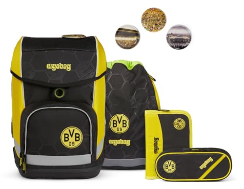 ergobag cubo Set ergonomischer Schulrucksack Klassisch 6-teilig 1. Klasse Grundschule von ergobag