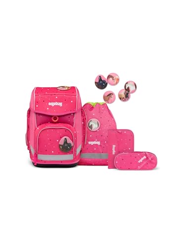 ergobag cubo Set ergonomischer Schulrucksack Klassisch 6-teilig 1. Klasse Grundschule von ergobag