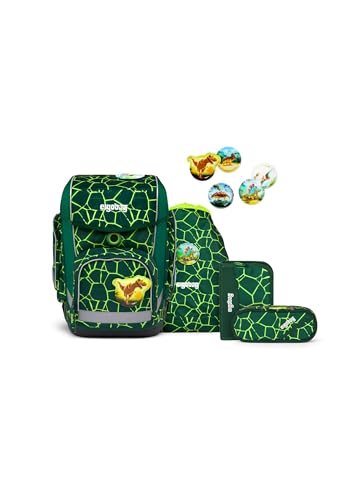 ergobag cubo Set ergonomischer Schulrucksack, Set 5-teilig, BärRex - Grün ergobag cubo Set ergonomischer Schulrucksack, Set 5-teilig, BärRex - Grün von ergobag