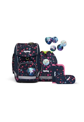 ergobag cubo Set ergonomischer Schulrucksack Klassisch 6-teilig 1. Klasse Grundschule von ergobag