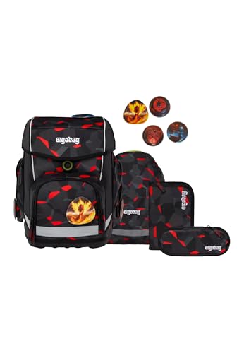 ergobag cubo Set ergonomischer Schulrucksack Klassisch 5-teilig 1. Klasse Grundschule für Mädchen und Jungen ergobag cubo Set ergonomischer Schulrucksack Klassisch 5-teilig 1. Klasse Grundschule für Mädchen und Jungen von ergobag
