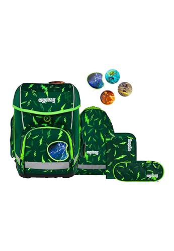 ergobag cubo Set ergonomischer Schulrucksack Klassisch 5-teilig 1. Klasse Grundschule für Mädchen und Jungen ergobag cubo Set ergonomischer Schulrucksack Klassisch 5-teilig 1. Klasse Grundschule für Mädchen und Jungen von ergobag