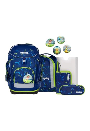 ergobag maxi set Set 6-teilig, ergonomischer Schulrucksack Grundschule für Mädchen und Jungen, ideal für große Kinder ab der 1. Klasse SpitzenreitBär - Dunkelblau ergobag maxi set Set 6-teilig, ergonomischer Schulrucksack Grundschule für Mädchen und Jungen, ideal für große Kinder ab der 1. Klasse SpitzenreitBär - Dunkelblau von ergobag