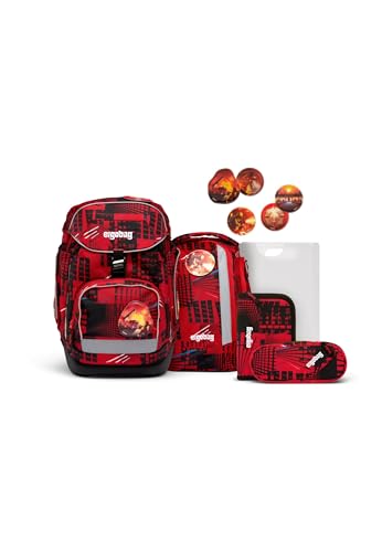 ergobag pack Set ergonomischer Schulrucksack, 6-teilig, AlarmBärreitschaft - Rot, Einheitsgröße ergobag pack Set ergonomischer Schulrucksack, 6-teilig, AlarmBärreitschaft - Rot, Einheitsgröße von ergobag