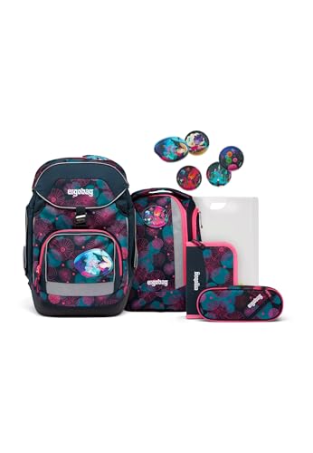 ergobag pack Set ergonomischer Schulrucksack, 6-teilig, Korallbär - Lila, Einheitsgröße ergobag pack Set ergonomischer Schulrucksack, 6-teilig, Korallbär - Lila, Einheitsgröße von ergobag