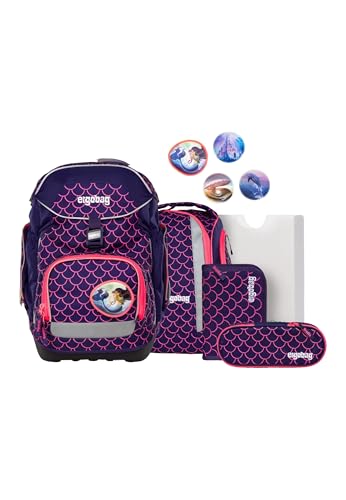 ergobag pack Set ergonomischer Schulrucksack Flexibel 6-teilig Set 1. Klasse Grundschule für Mädchen und Jungen ergobag pack Set ergonomischer Schulrucksack Flexibel 6-teilig Set 1. Klasse Grundschule für Mädchen und Jungen von ergobag