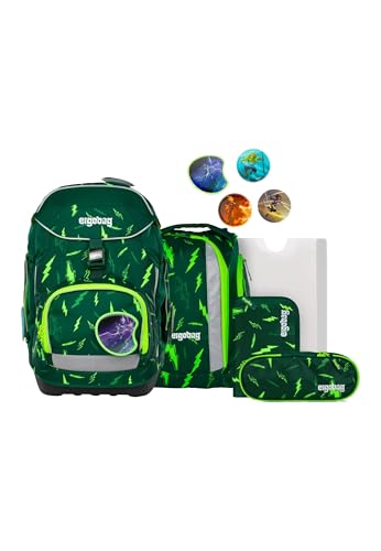 ergobag pack Set ergonomischer Schulrucksack Flexibel 6-teilig Set 1. Klasse Grundschule für Mädchen und Jungen ergobag pack Set ergonomischer Schulrucksack Flexibel 6-teilig Set 1. Klasse Grundschule für Mädchen und Jungen von ergobag