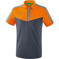 erima Squad Funktions-Poloshirt new orange/slate grey/monument grey XL von erima