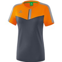 erima Squad Funktionsshirt Damen new orange/slate grey/monument grey 36 von erima