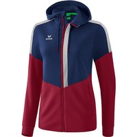 erima Squad Trainingsjacke mit Kapuze Damen new navy/bordeaux/silver grey 36 erima Squad Trainingsjacke mit Kapuze Damen new navy/bordeaux/silver grey 36 von erima