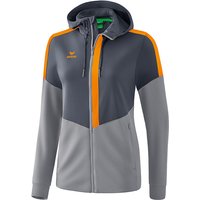 erima Squad Trainingsjacke mit Kapuze Damen slate grey/monument grey/new orange 36 erima Squad Trainingsjacke mit Kapuze Damen slate grey/monument grey/new orange 36 von erima