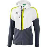 erima Squad Trainingsjacke mit Kapuze Damen white/slate grey/bio lime 42 erima Squad Trainingsjacke mit Kapuze Damen white/slate grey/bio lime 42 von erima