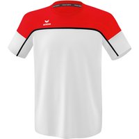 erima Change T-Shirt Kinder weiß/rot/schwarz 140 von erima