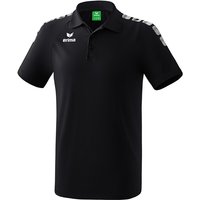 erima Essential 5-C Poloshirt black/white 128 von erima