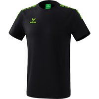 erima Essential 5-C T-Shirt black/green gecko S von erima