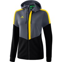 erima Squad Trainingsjacke mit Kapuze Damen slate grey/black/yellow 44 erima Squad Trainingsjacke mit Kapuze Damen slate grey/black/yellow 44 von erima