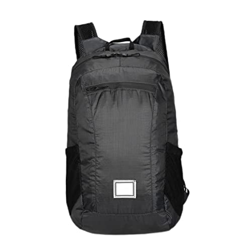 Rucksack -Wanderwander -Rucksack Faltbarer Rucksack Ultra Light Waterfof Travel Rucksack für Sportspeicher für Camping im Freien und Picknick 20L (schwarz) von eurNhrN