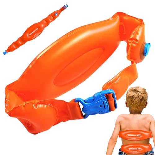 Schwimmgürtel für Kinder aufblasbare PVC -Schwimmgürtel Training Lernflotationsgürtel mit kaltem Widerstand wiederverwendbares Flotationsgerät für Pool, l außerhalb von Gegenständen von eurNhrN