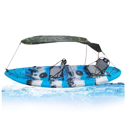 eurNhrN Kayak Shade Sun Protection Boat Schatten Regen-Sicht 49-Zoll-Bootsschatten Baldachin mit elastischen Band im Freien Kajak-Regenschirm zum Kajakfahren, Bootfahren, Außenartikel im Freien von eurNhrN