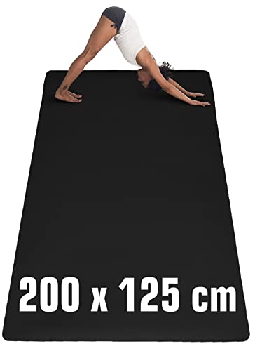 EYEPOWER 200x116 Fitnessmatte XXL Yogamatte 6mm rutschfest - Sport Teppich Bodenschutzmatte Fitness Sportmatte Groß - Gymnastikmatte Dicke Trainingsmatte XXL Unterlage Fitnessgeräte Matte Rudergerät EYEPOWER 200x116 Fitnessmatte XXL Yogamatte 6mm rutschfest - Sport Teppich Bodenschutzmatte Fitness Sportmatte Groß - Gymnastikmatte Dicke Trainingsmatte XXL Unterlage Fitnessgeräte Matte Rudergerät von EYEPOWER
