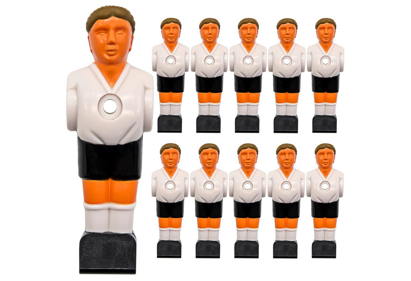 eyepower Kickertisch 11 Tischkicker Figuren 13mm - Deutschland Weiß Schwarz, Tischfussball Kicker Spieler eyepower Kickertisch 11 Tischkicker Figuren 13mm - Deutschland Weiß Schwarz, Tischfussball Kicker Spieler von eyepower