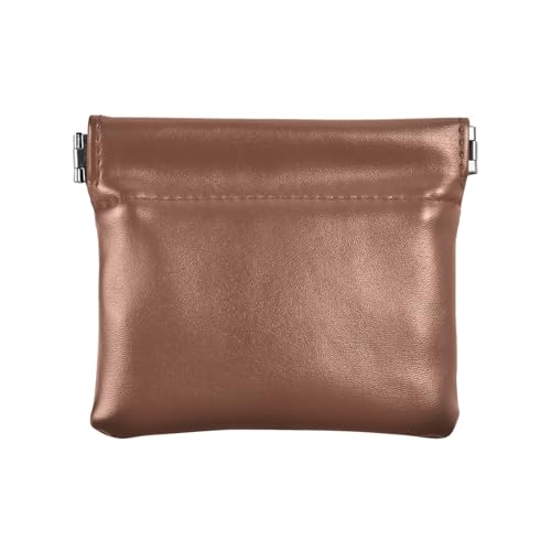 Braune Damen-Geldbörse aus Leder, praktische Mini-Make-up-Tasche für Frauen, Braun, 1 size, Casual von famyily