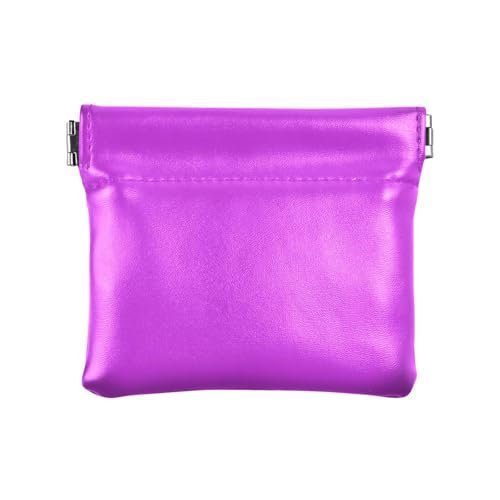 Geldbörse für Damen, Leder, einzigartige Mini-Make-up-Tasche für Damen, Violett, Violett, 1 size, Casual von famyily