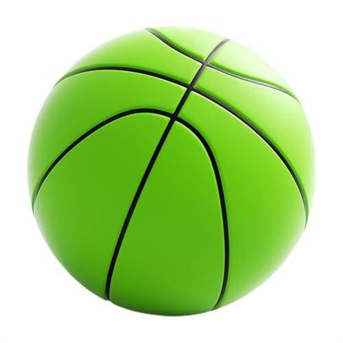 Silent Basketball, Silent Ball Trainingsball PU 3D-Basketballball, springender Ball Leiser Basketball, High-Density Mute Basketball Heller Basketball für Kinder,Jugendliche,Erwachsene und verschiedene von fanelod