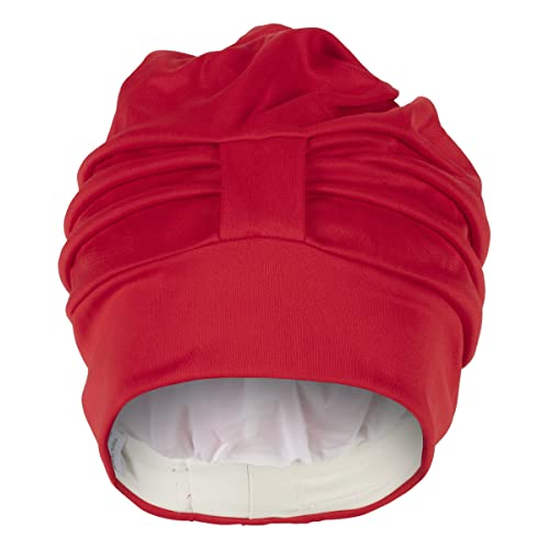 Fashy Stoffbadehaube mit verstellbarem Klettverschluss, rot, 3473 40 von Fashy