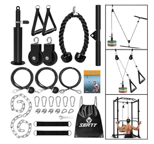 FENNNDS Home Gym Workout Equipment, Kabelzug Fitness, Bizeps Rücken Trainingsgerät Krafttrainingsgerät Seilzug-Fitness Arm Krafttraining für Zuhause, Fitnessstudio, Trainingsstudios von fennnds