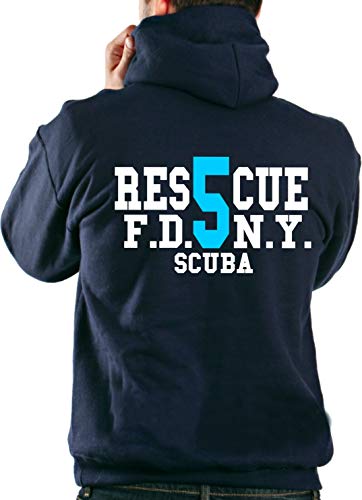 Hoodie Navy, Rescue 5 - Staten Island New Yorker Feuerwehr, L Hoodie Navy, Rescue 5 - Staten Island New Yorker Feuerwehr, L von feuer1