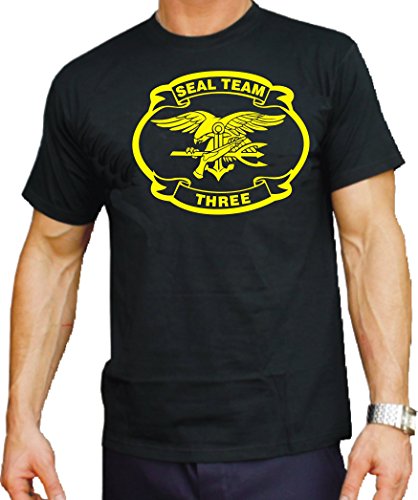 T-Shirt Black, US Navy Seal - Team Three L von feuer1