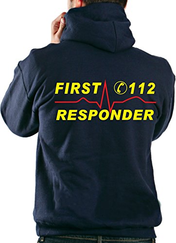 feuer1 Hoodie, First Responder 112" neongelbe/rote Schrift feuer1 Hoodie, First Responder 112" neongelbe/rote Schrift von feuer1