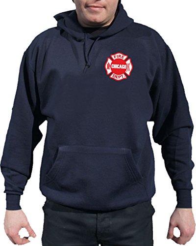 feuer1 Hoodie Chicago Fire Dept., Brustemblem von feuer1