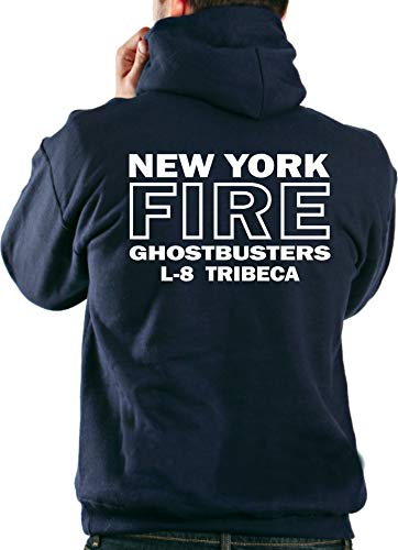 feuer1 Hoodie Navy, Ghostbusters NYC Ladder 8 Tribeca Manhattan feuer1 Hoodie Navy, Ghostbusters NYC Ladder 8 Tribeca Manhattan von feuer1