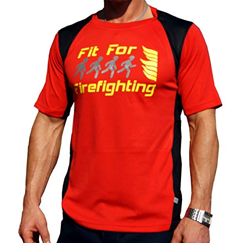 feuer1 Laufshirt Fit for Firefighting in rot, atmungsaktiv, schnell trocknend feuer1 Laufshirt Fit for Firefighting in rot, atmungsaktiv, schnell trocknend von feuer1