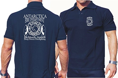 feuer1 Poloshirt Navy, Antarctica Fire Dept. / Deep Freeze Firefighting feuer1 Poloshirt Navy, Antarctica Fire Dept. / Deep Freeze Firefighting von feuer1