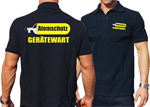 feuer1 Poloshirt Navy, Atemschutz Gerätewart von feuer1